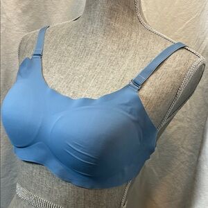knix Smooth Wireless Bra in Dusty Blue
